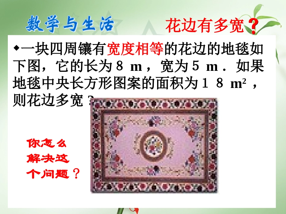 认识一元二次方程（公开课）_第3页