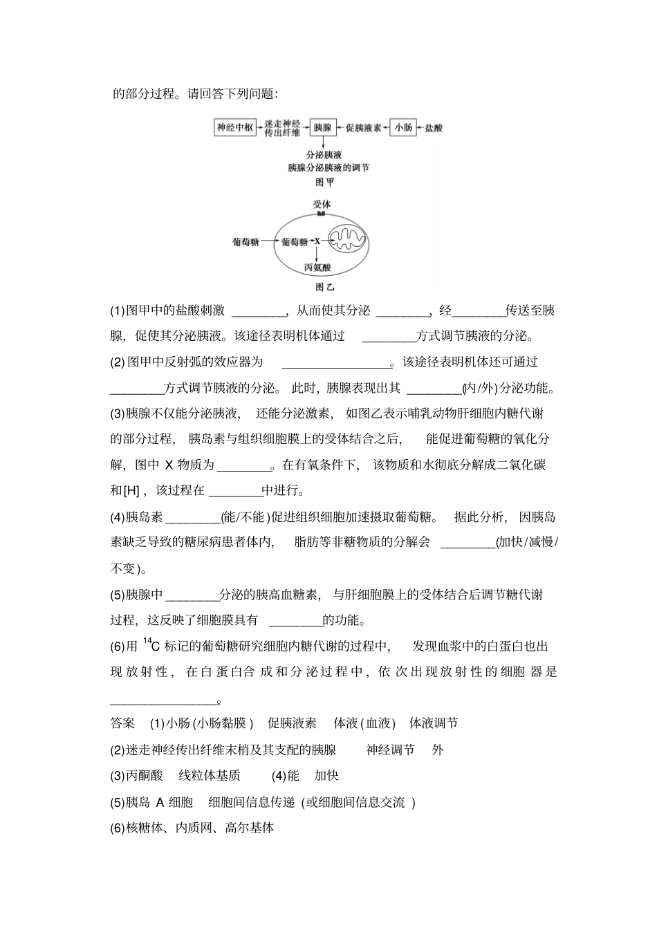 2020版高考生物一轮复习：专题16通过激素的调节及神经调节与体液调节的关系含解析_第3页
