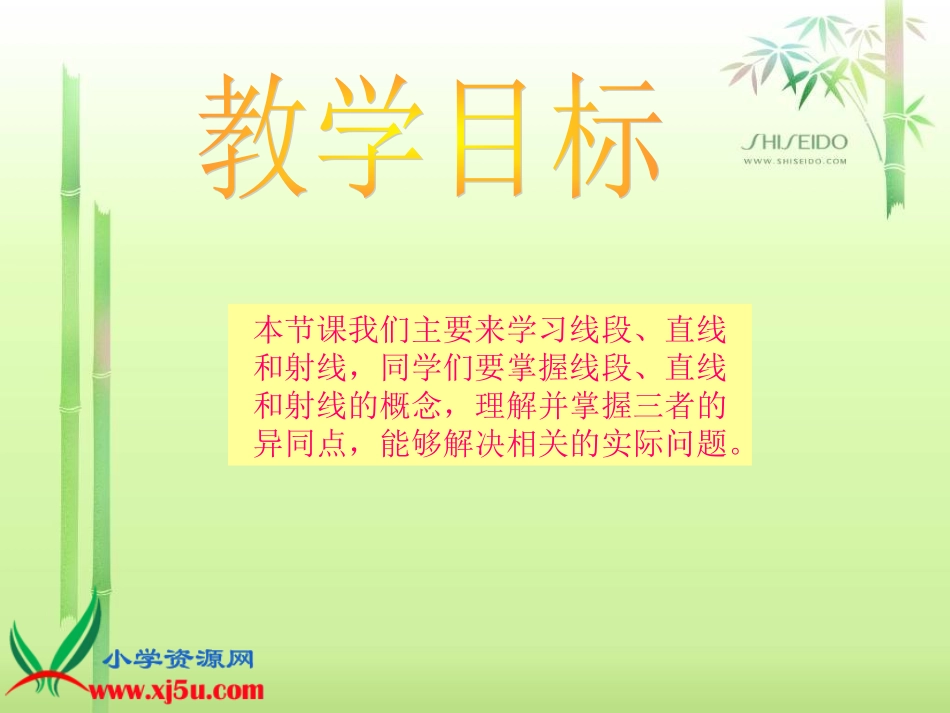 西师大版四年级数学上册《线段、直线、射线1》PPT课件_第2页