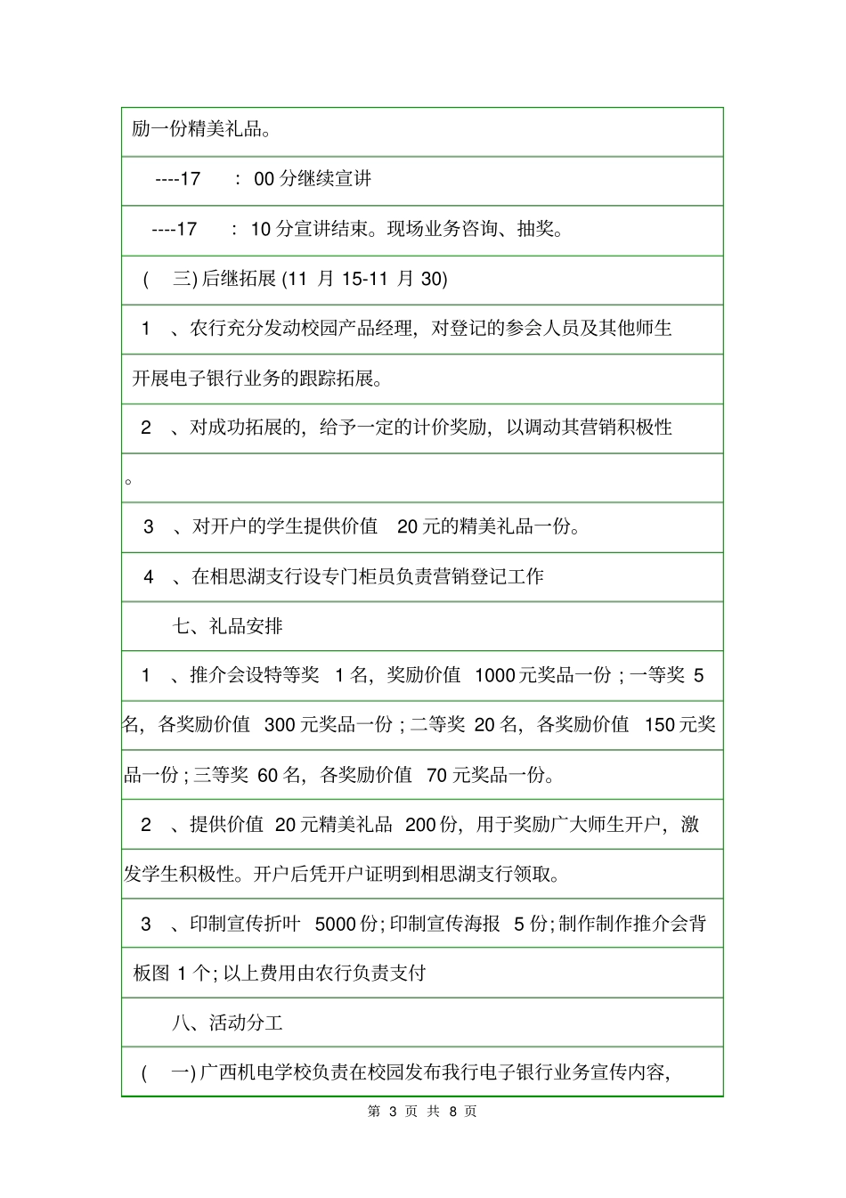 2020电子银行业务营销方案活动方案_第3页