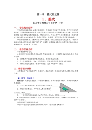 整式的运算第一节