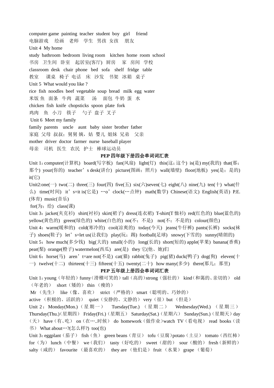 三-六年级单词_第2页