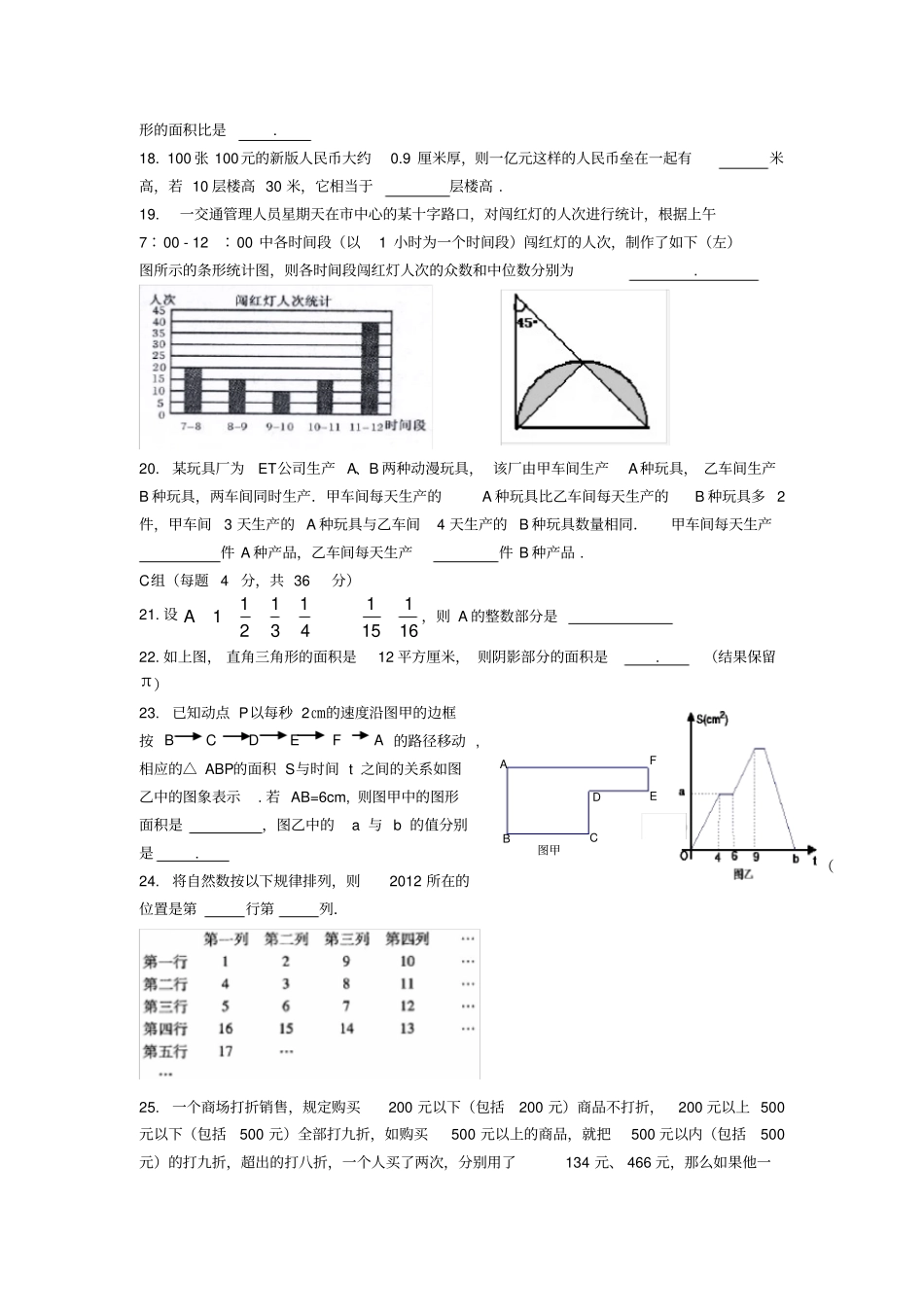 2021名校小升初考试模拟真题合集14_第2页