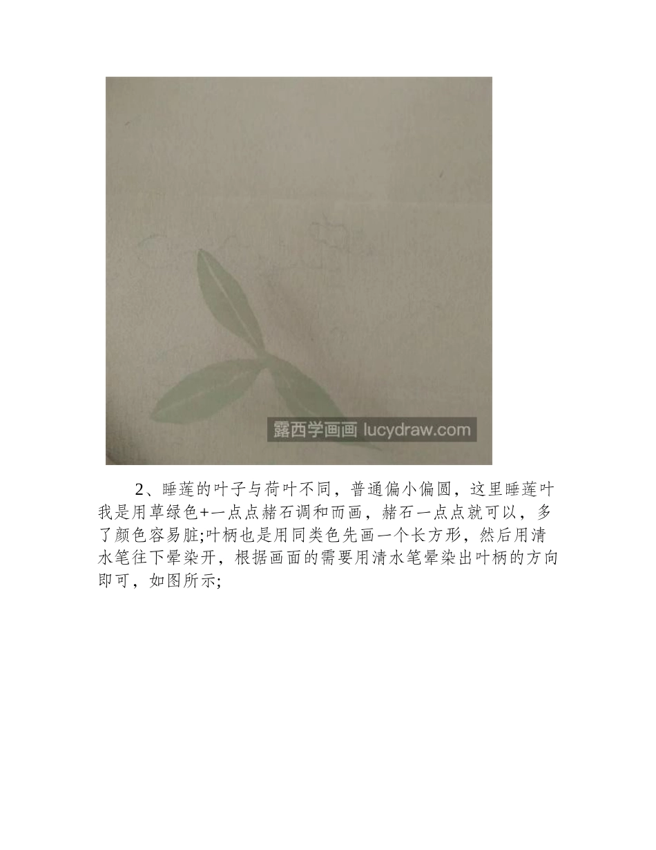 没骨睡莲怎么画_详细的国画画法是什么_国画教程_第2页