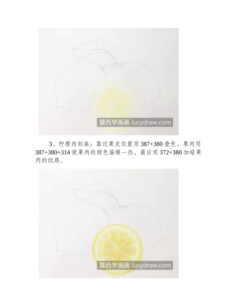 柠檬怎么画_彩铅上色流程是什么_彩铅画教程_第2页