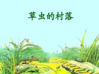 《草虫的村落》第二课时课件
