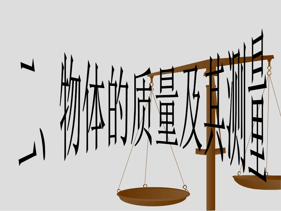 质量及其测量课件_第2页