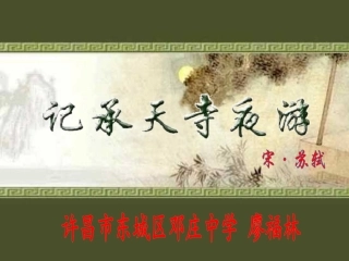 记承天寺夜游 (2)