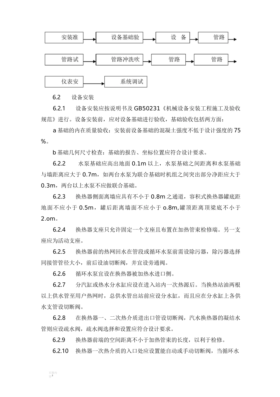 换热站施工工艺_第2页