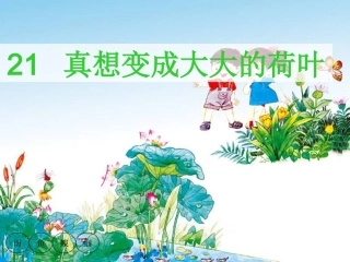 真想变成大大的荷叶第一课时