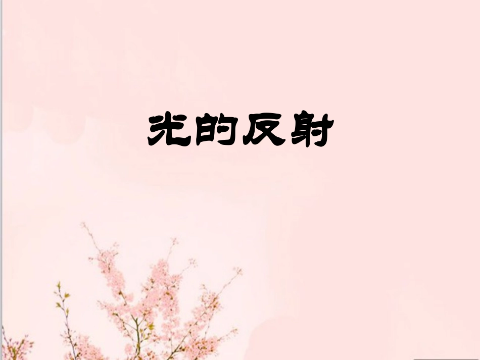《光的反射》课件1_第1页