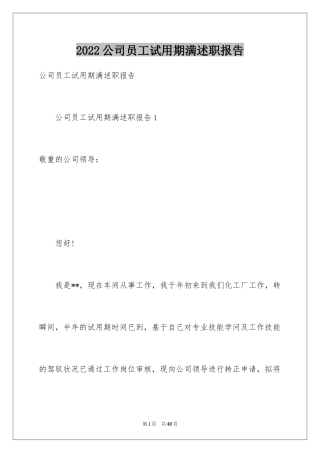 2024公司员工试用期满述职报告_2