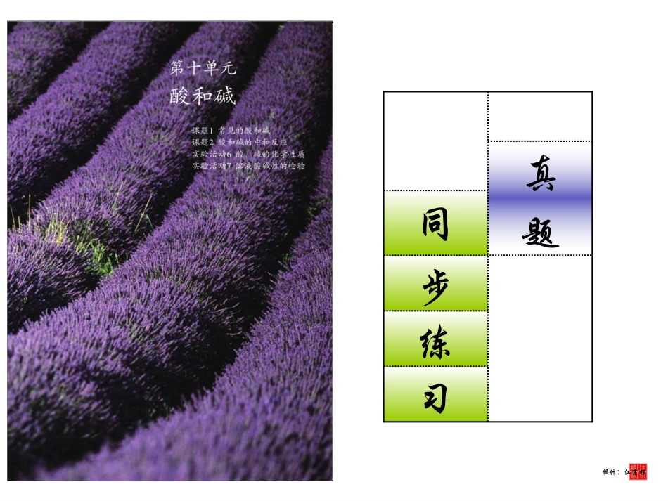2014年中考一模复习·第十单元《酸和碱》真题练习(教师用)_第1页