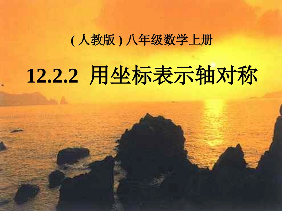用坐标表示轴对称课件_第1页