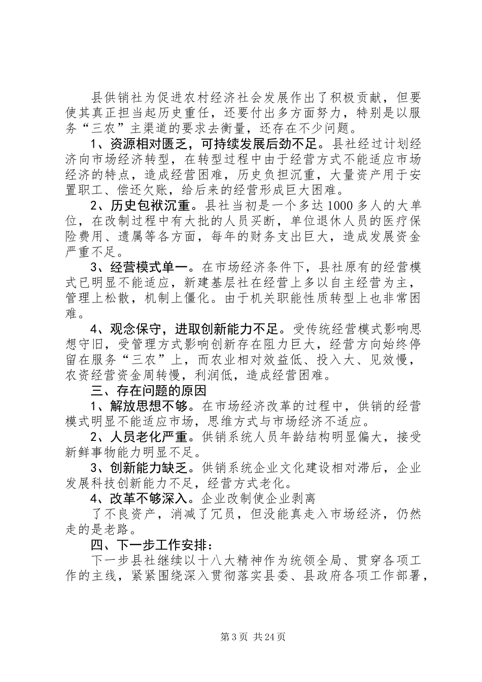 供销社总结和计划_第3页