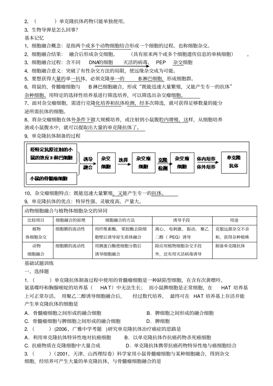 2动物细胞融合与单克隆抗体_第2页