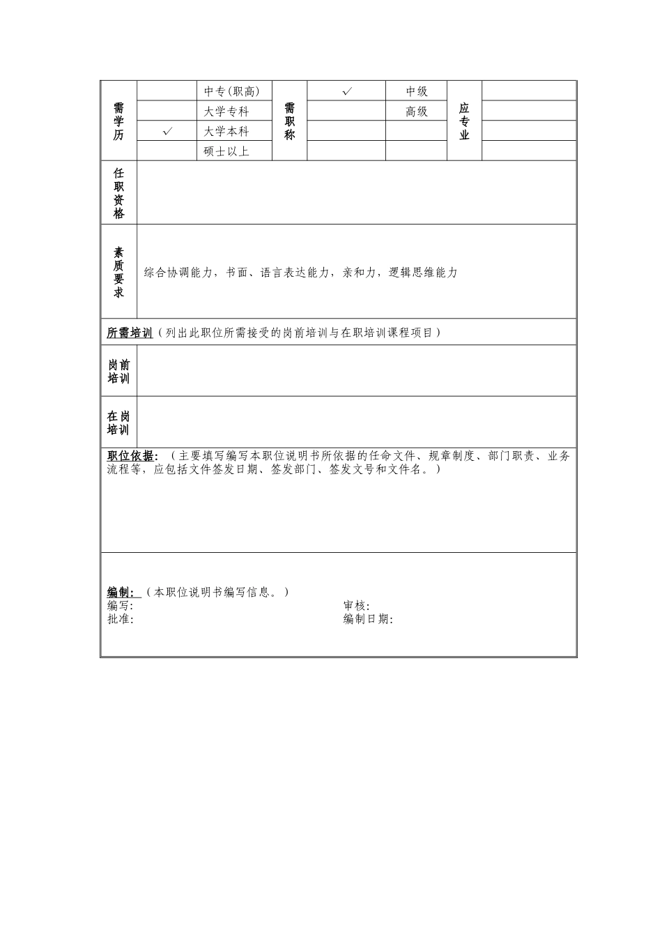 经理（兼新闻中心主任）岗位说明书_第2页