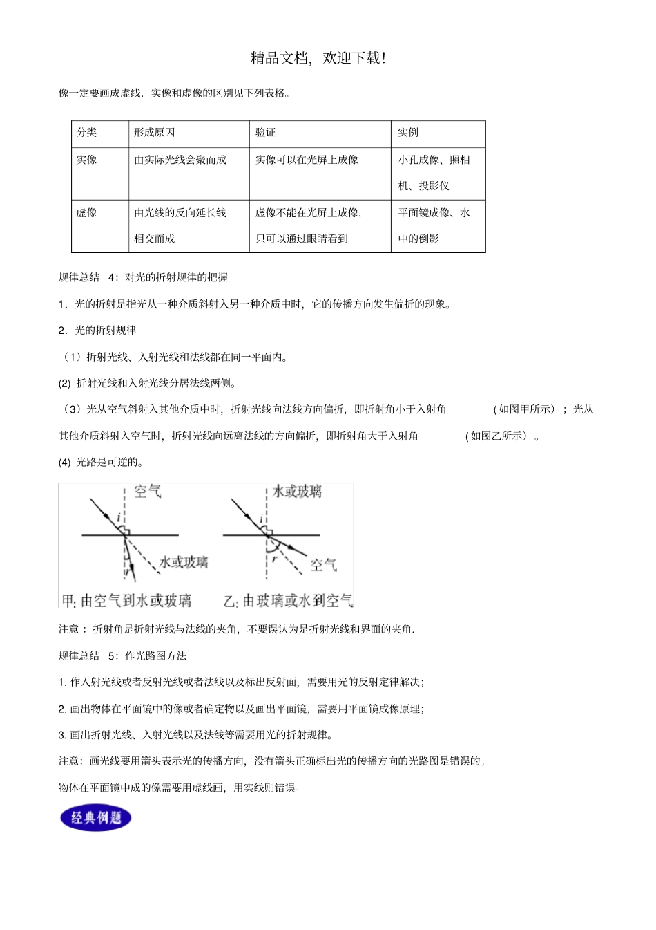 2年中考1年模拟备战2020年中考物理专题04光现象含解析_第3页