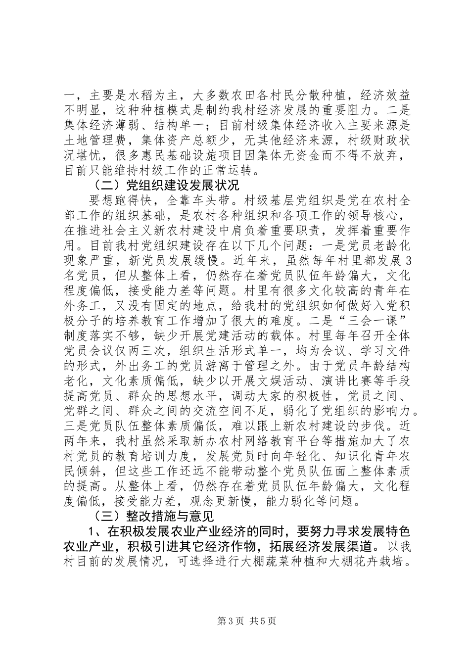 关于村情民情调研报告_第3页