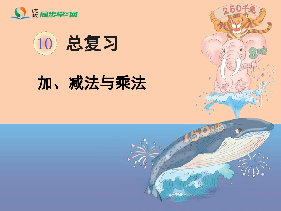 《总复习（加、减法和乘法）》教学课件 (2)_第1页