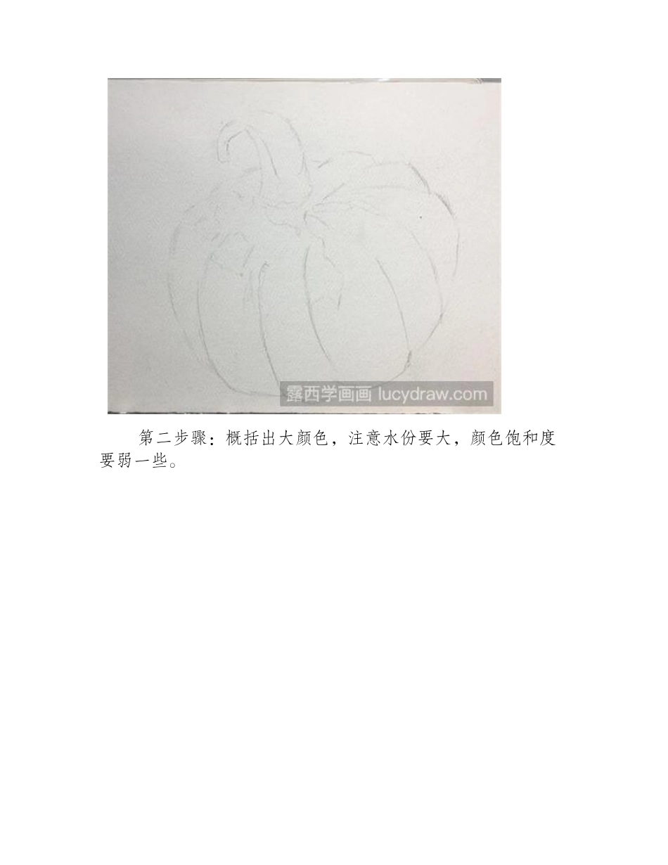 南瓜水彩画教程水彩画教程_第2页
