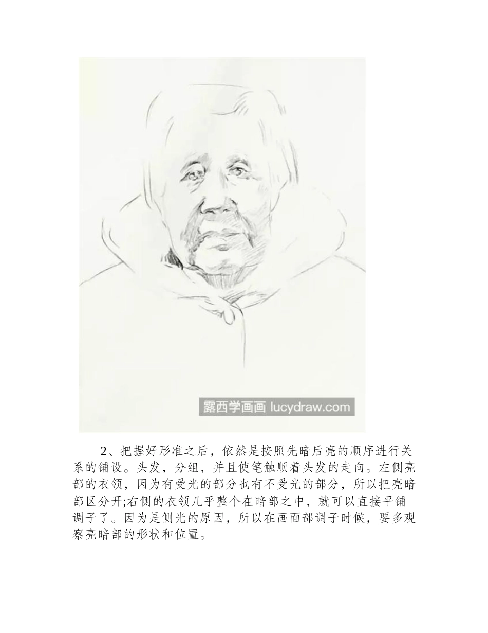 老奶奶怎么画_有哪些素描步骤_素描教程_第2页