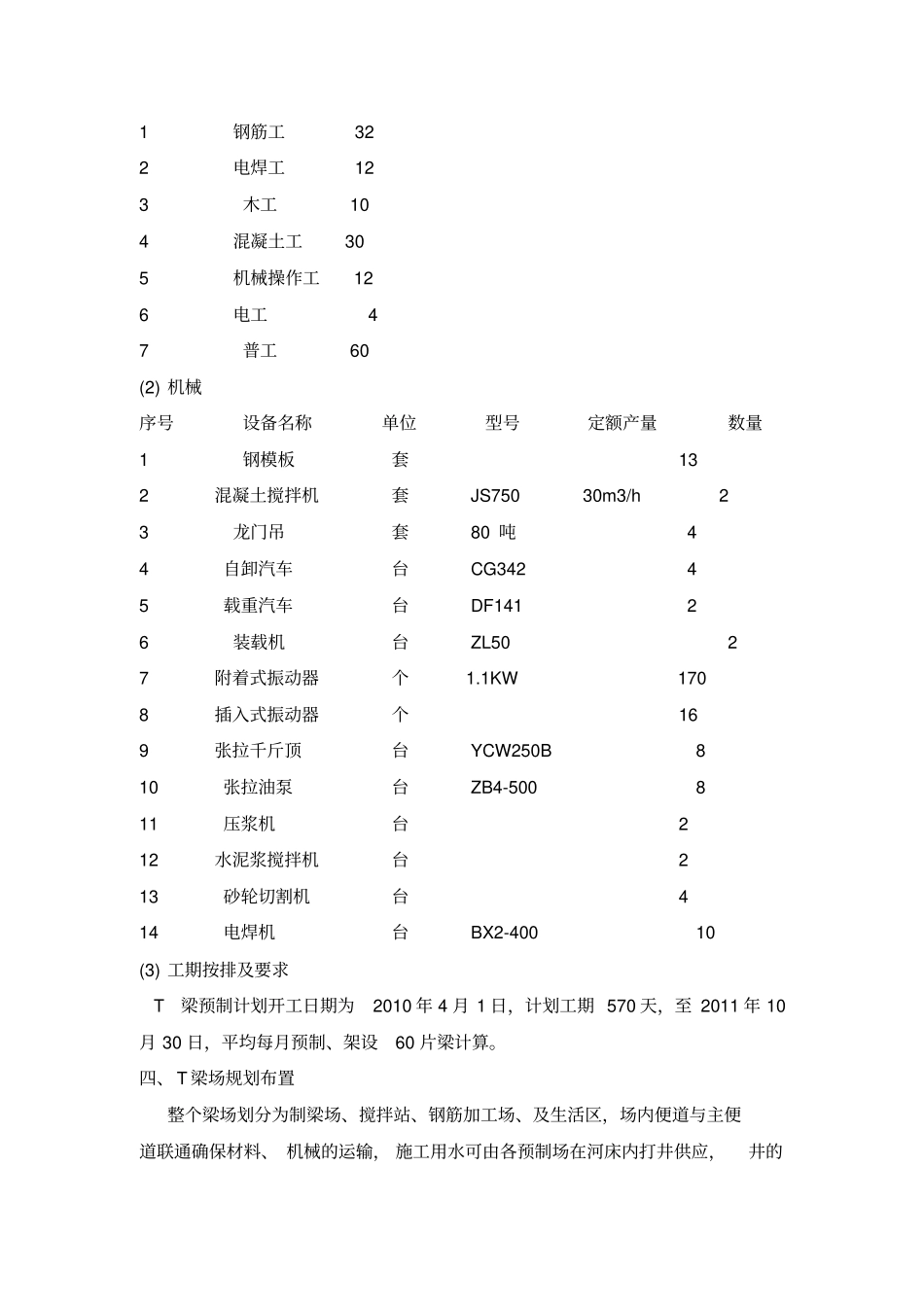 30、40米T梁预制架设方案_第2页