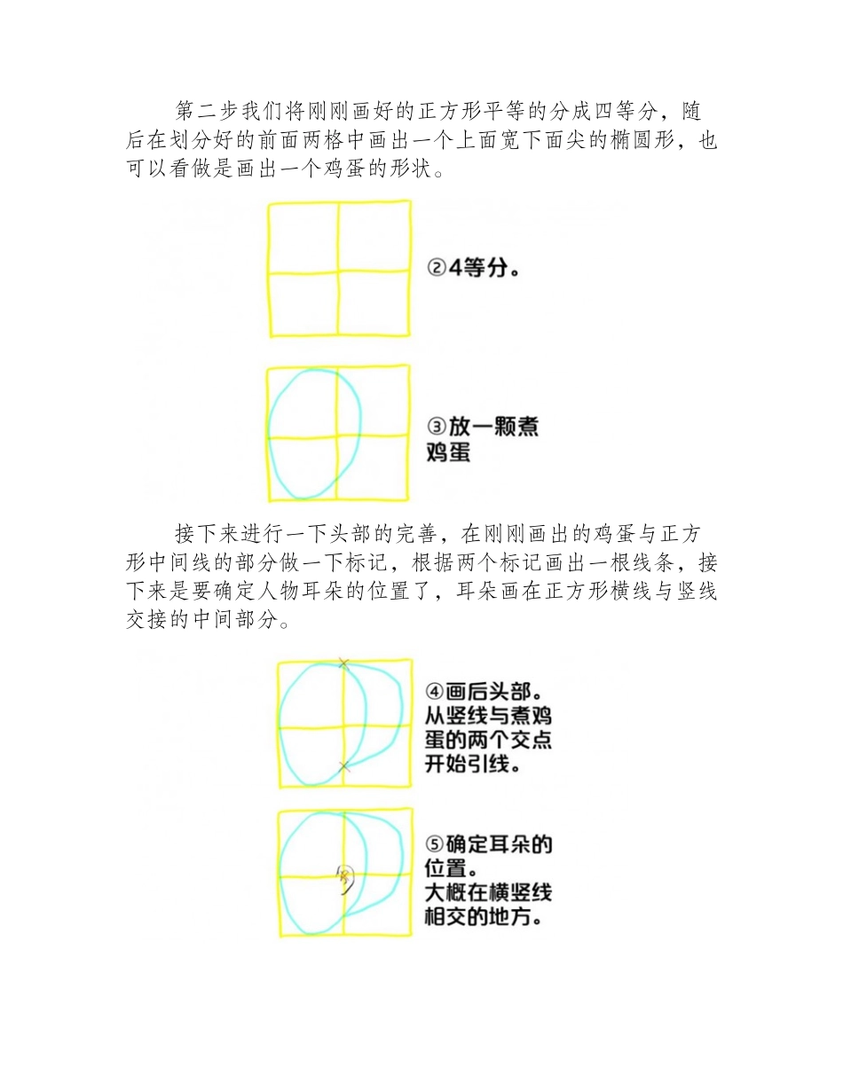 漫画教程：女生侧脸的画法漫画教程_第2页