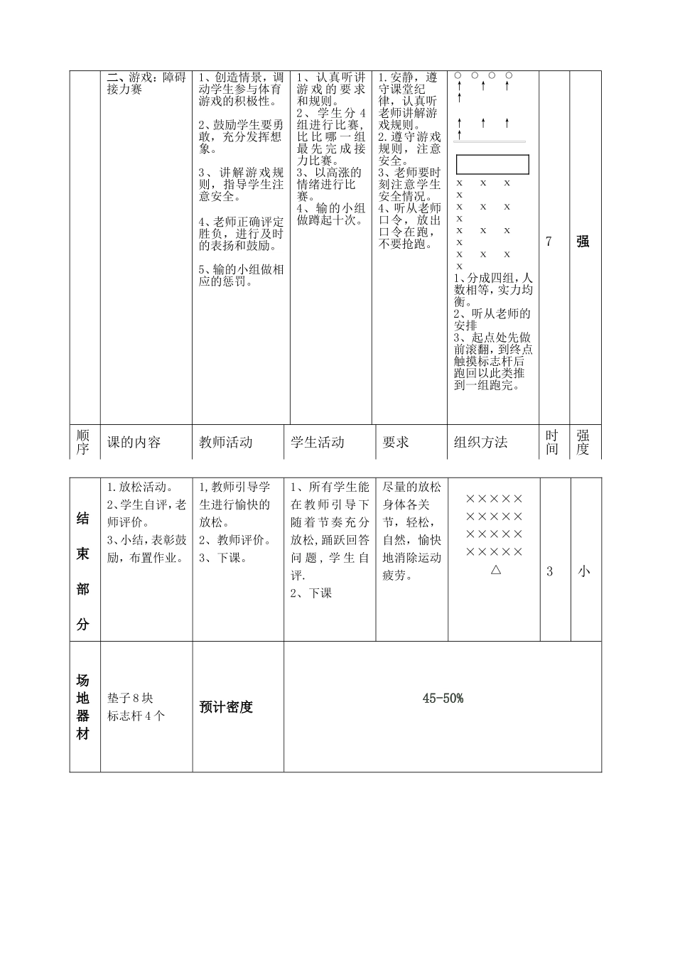 小学四年级前滚翻教案（王小勇）_第3页