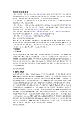 呋塞米利尿药资料