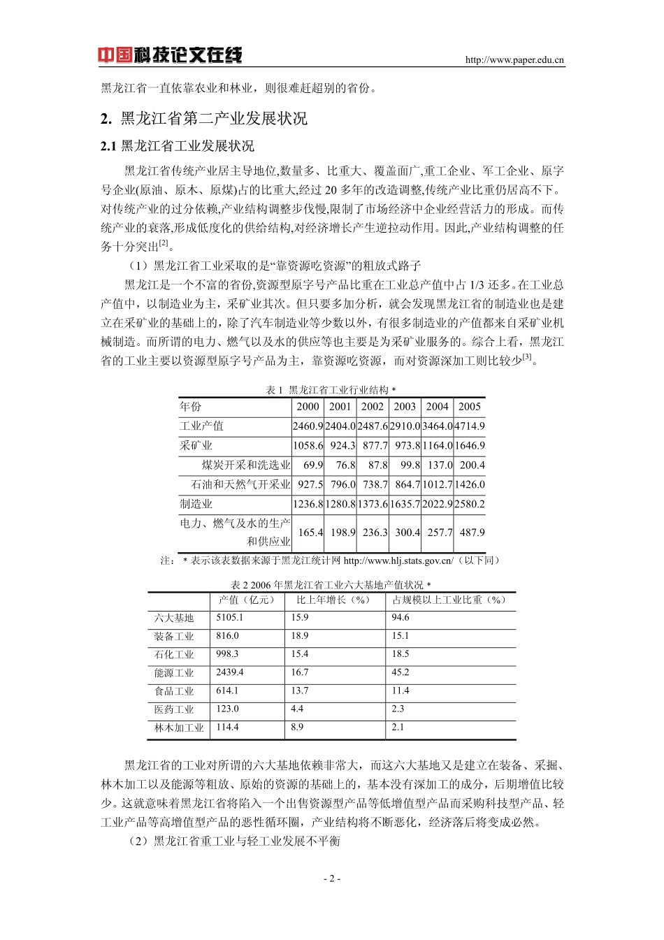 黑龙江省产业结构发展分析_第2页