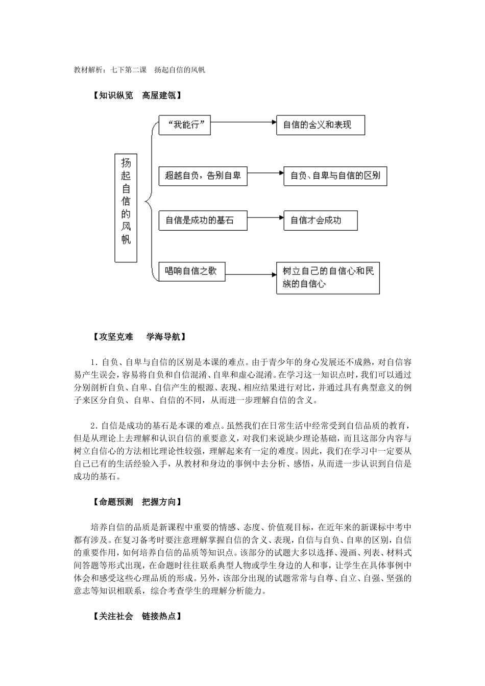 思品七下第二课教材解析_第1页
