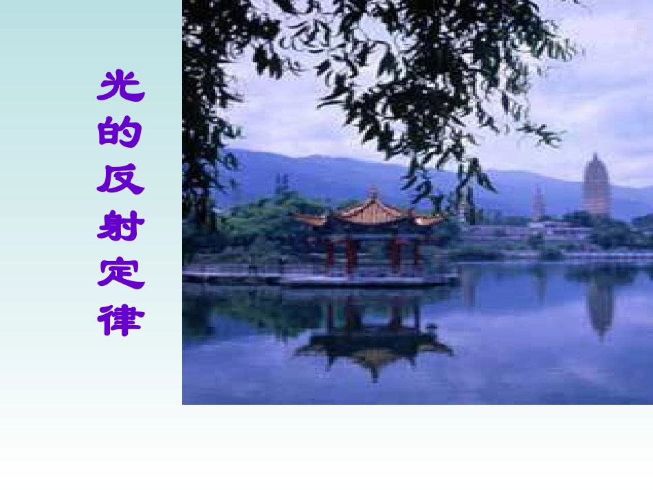 八上《光的反射定律》_第1页
