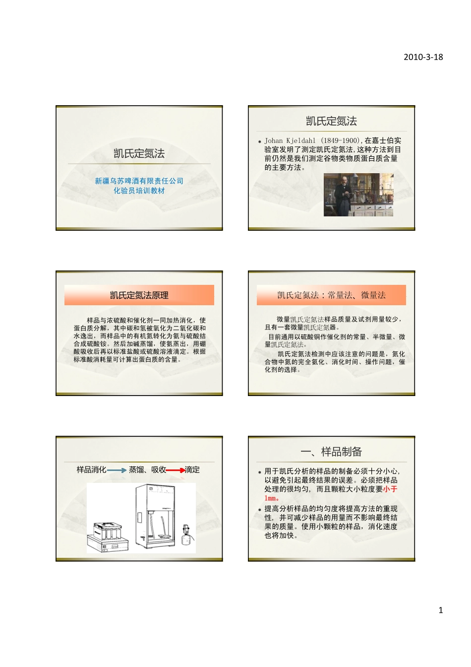 凯氏定氮法(讲义)_第1页