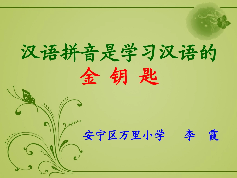 汉语拼音教学培训(1)_第1页