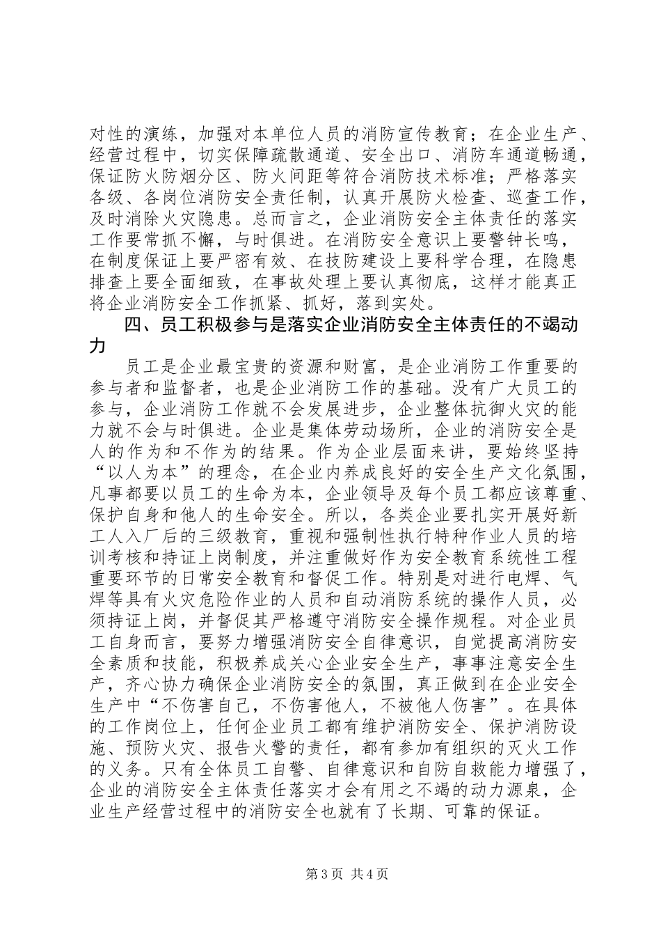 关于企业落实消防安全主体责任的思考_第3页