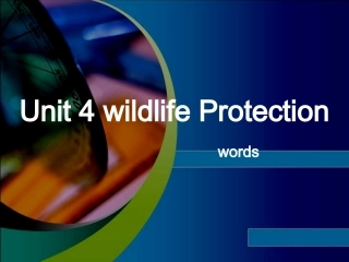 必修二四单元wildlife单词大课文