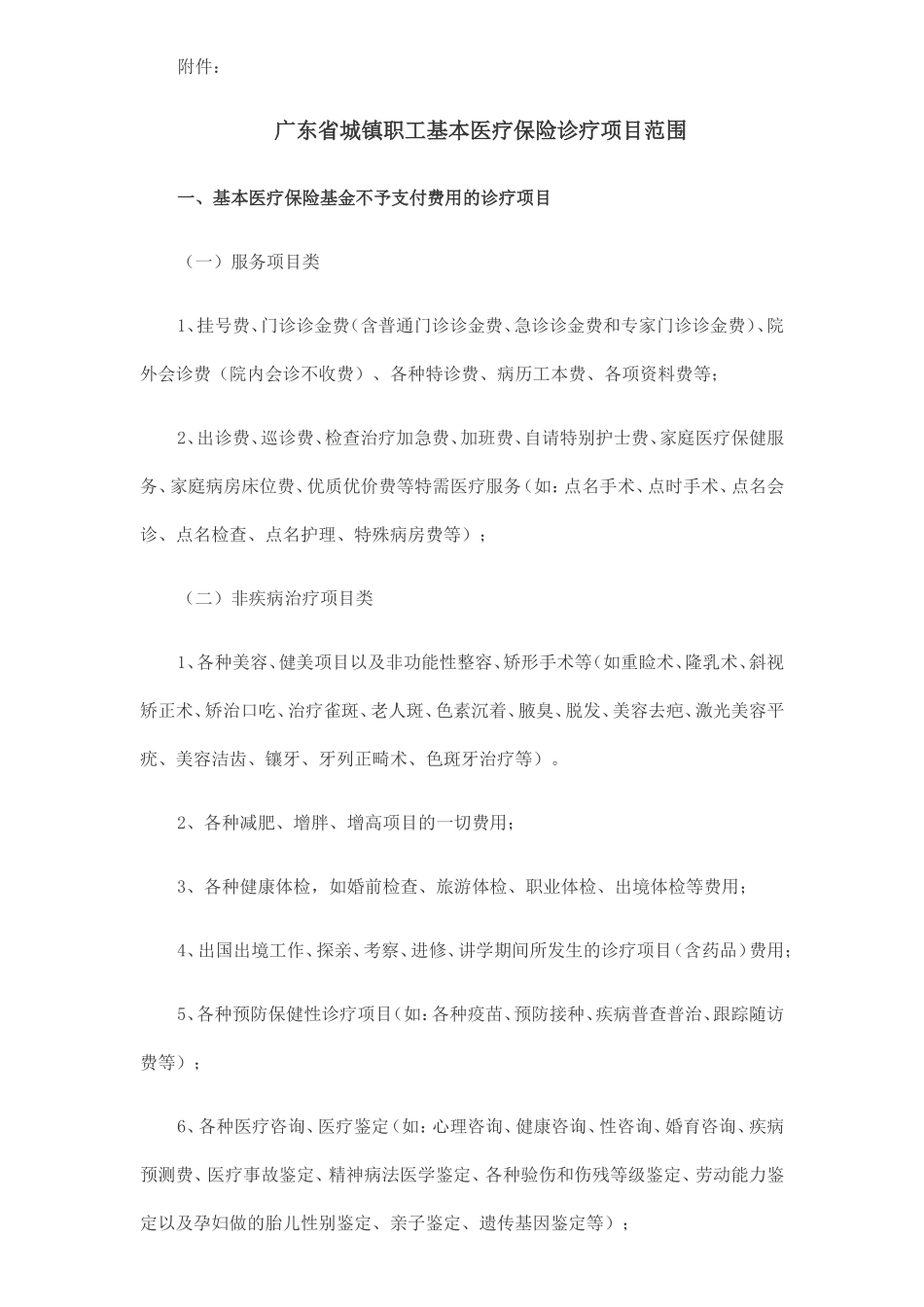 广东省城镇职工基本医疗保险诊疗项目管理暂行办法_第3页