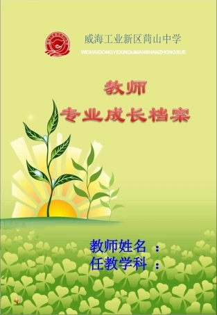 教师个人成长档案(模板)