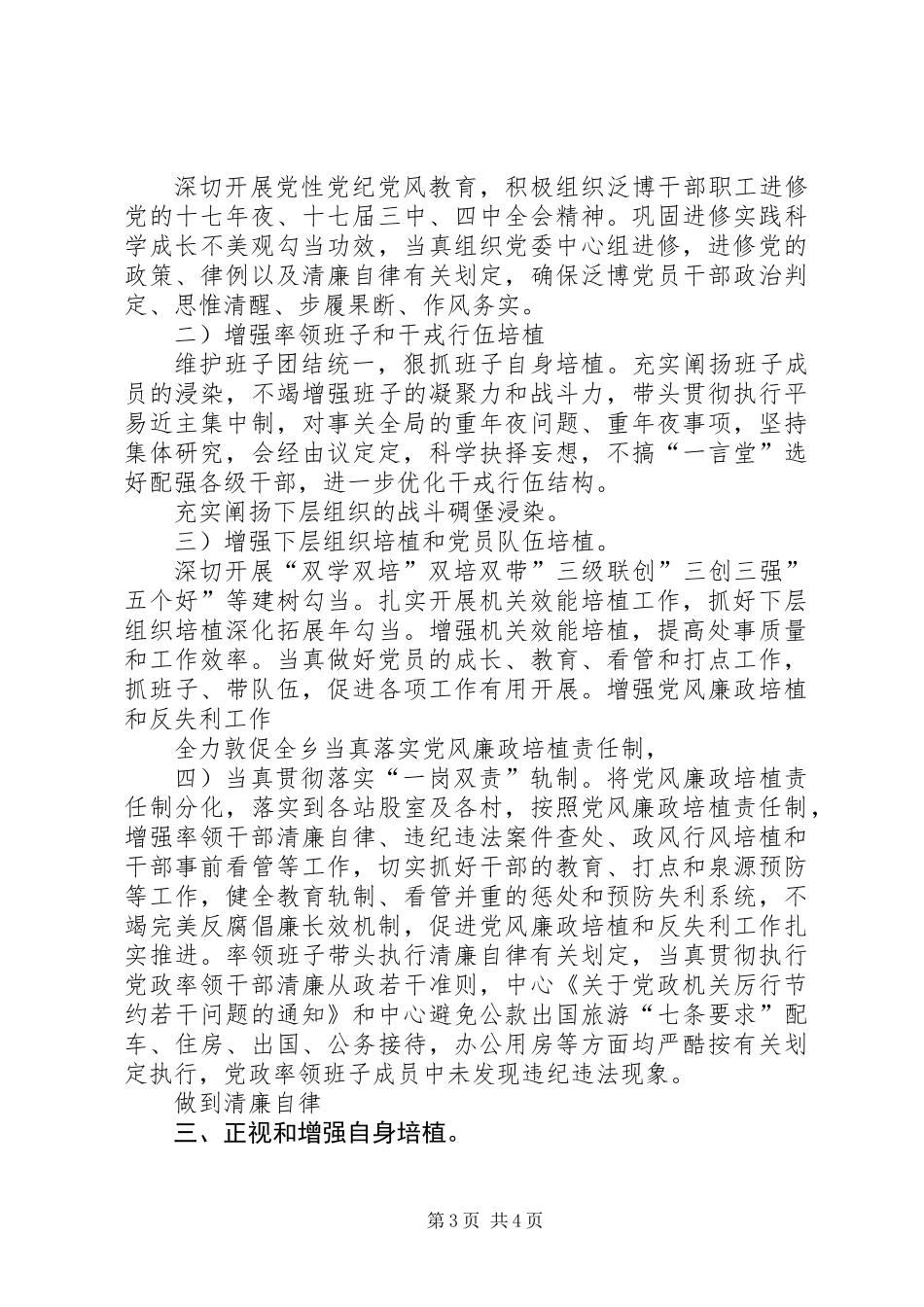 关于党委民主廉洁自律_第3页