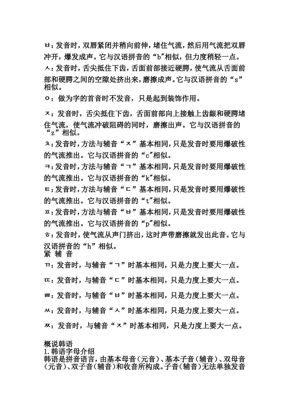 韩语发音学习表_第3页