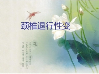 颈椎退行性变