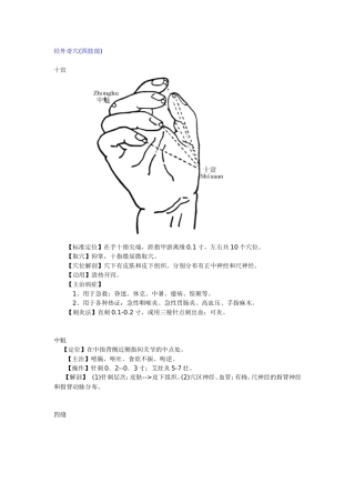 经外奇穴(四肢部)