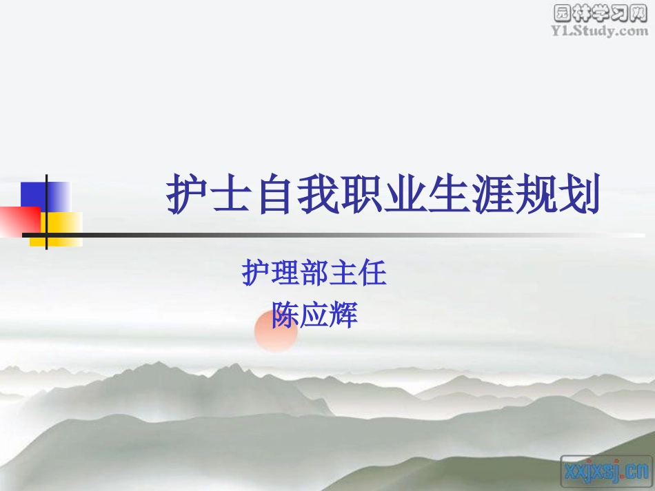 护士职业生涯规划_第1页