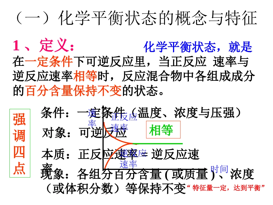 化学平衡的标志和特征_第1页