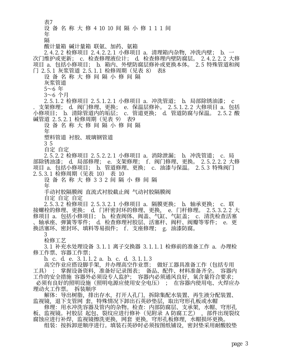 化学检修规程_第3页
