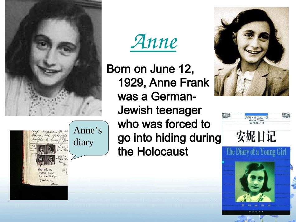 人教版高一英语必修1《unit_1_Anne’s_Best_Friend》PPT课件[1]_第3页