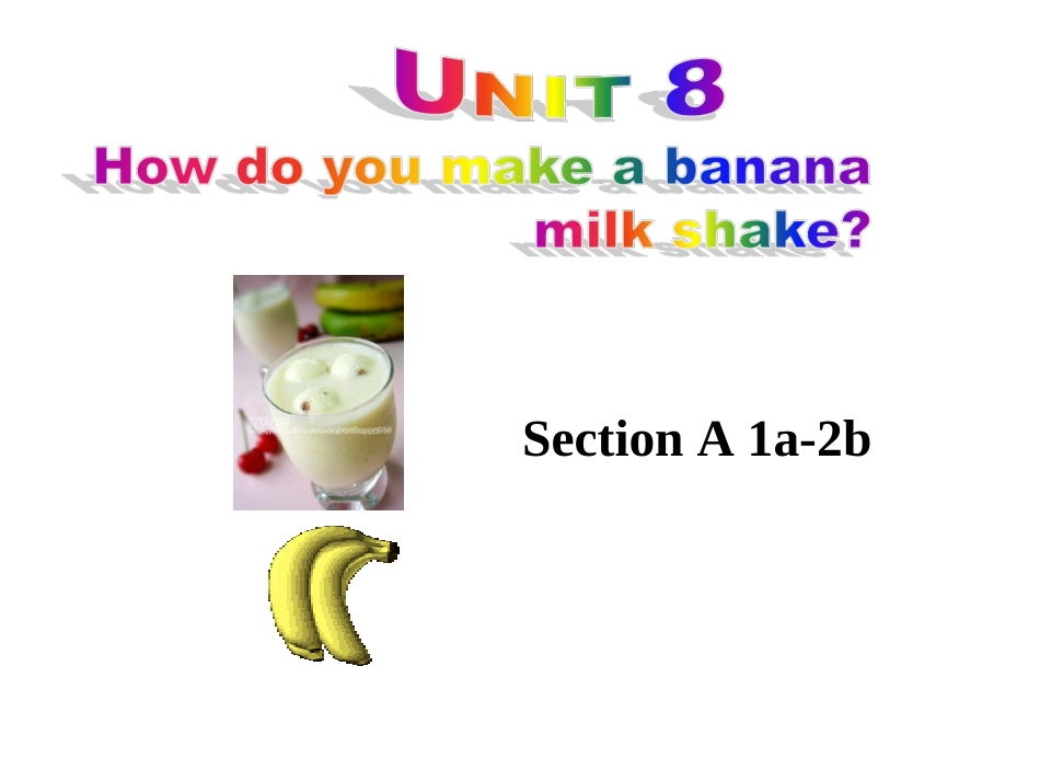 初中二年级英语上册第八单元第一课时课件_第1页