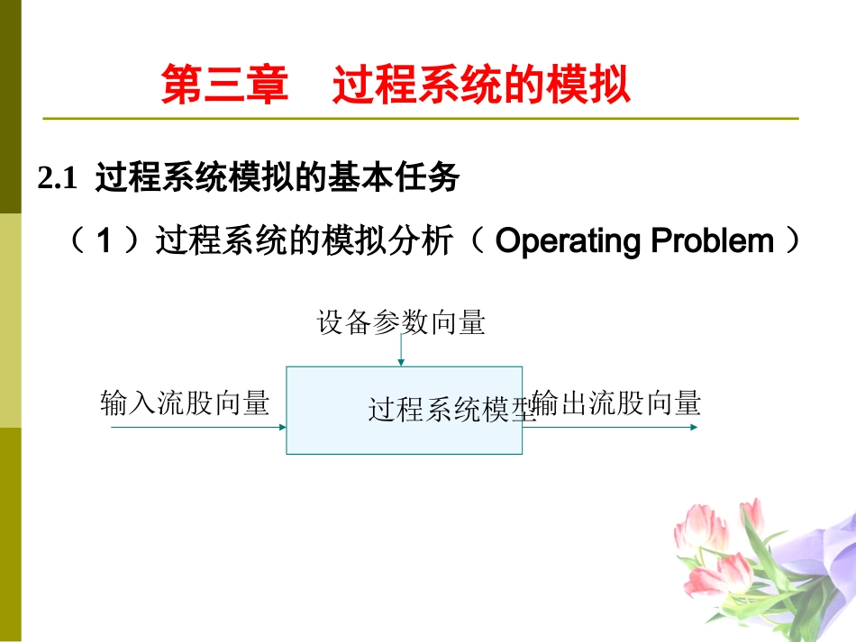 化工过程过程系统的模拟_第1页