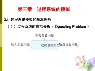 化工过程过程系统的模拟